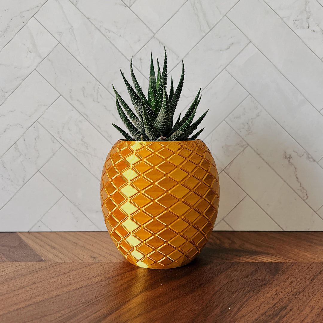 gold pineapple planter Pineapple Planter